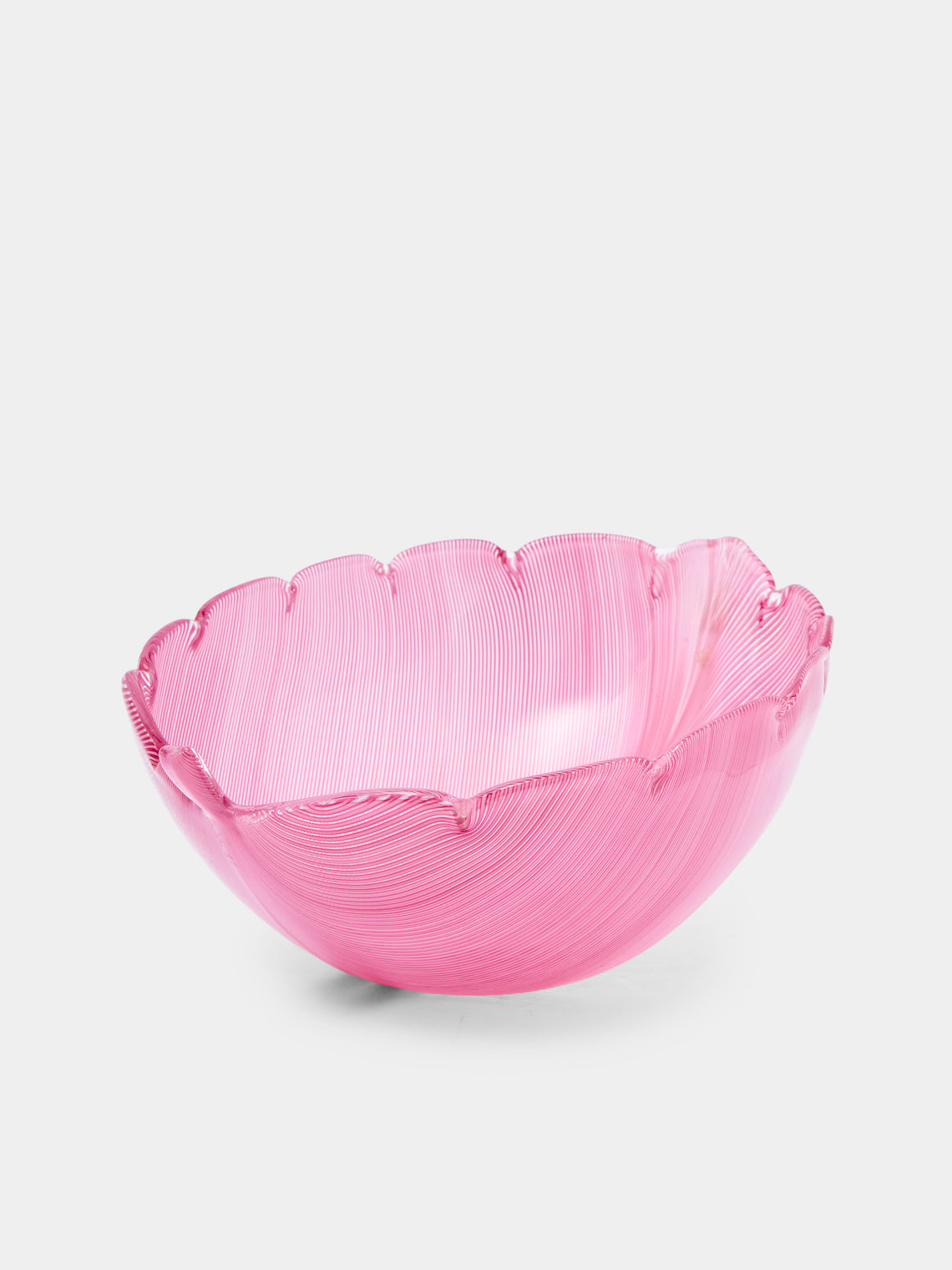 Antique and Vintage - 1980s Venini Glass Bowl - Pink - ABASK