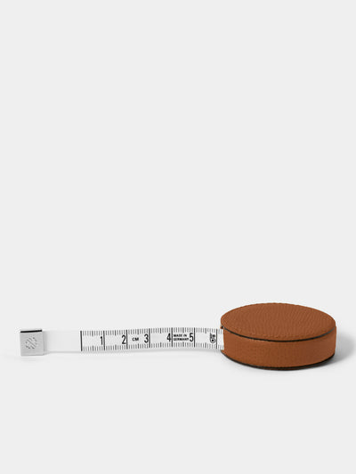 Giobagnara - Leather Pocket Roller Tape Measure - Brown - ABASK - 
