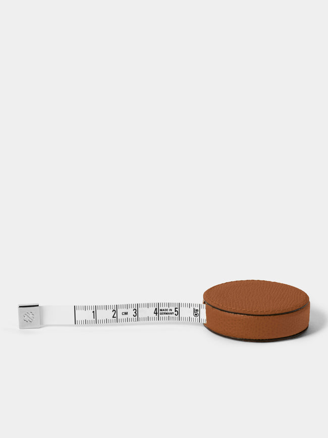 Giobagnara - Leather Pocket Roller Tape Measure - Brown - ABASK - 