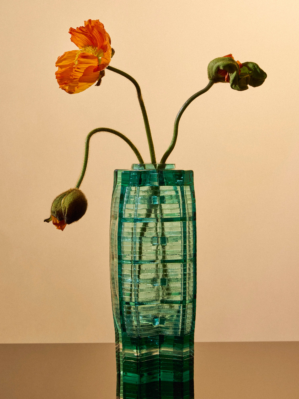 Isabella Kullmann - No. 6 Hand-Blown Glass Vase - Green - ABASK