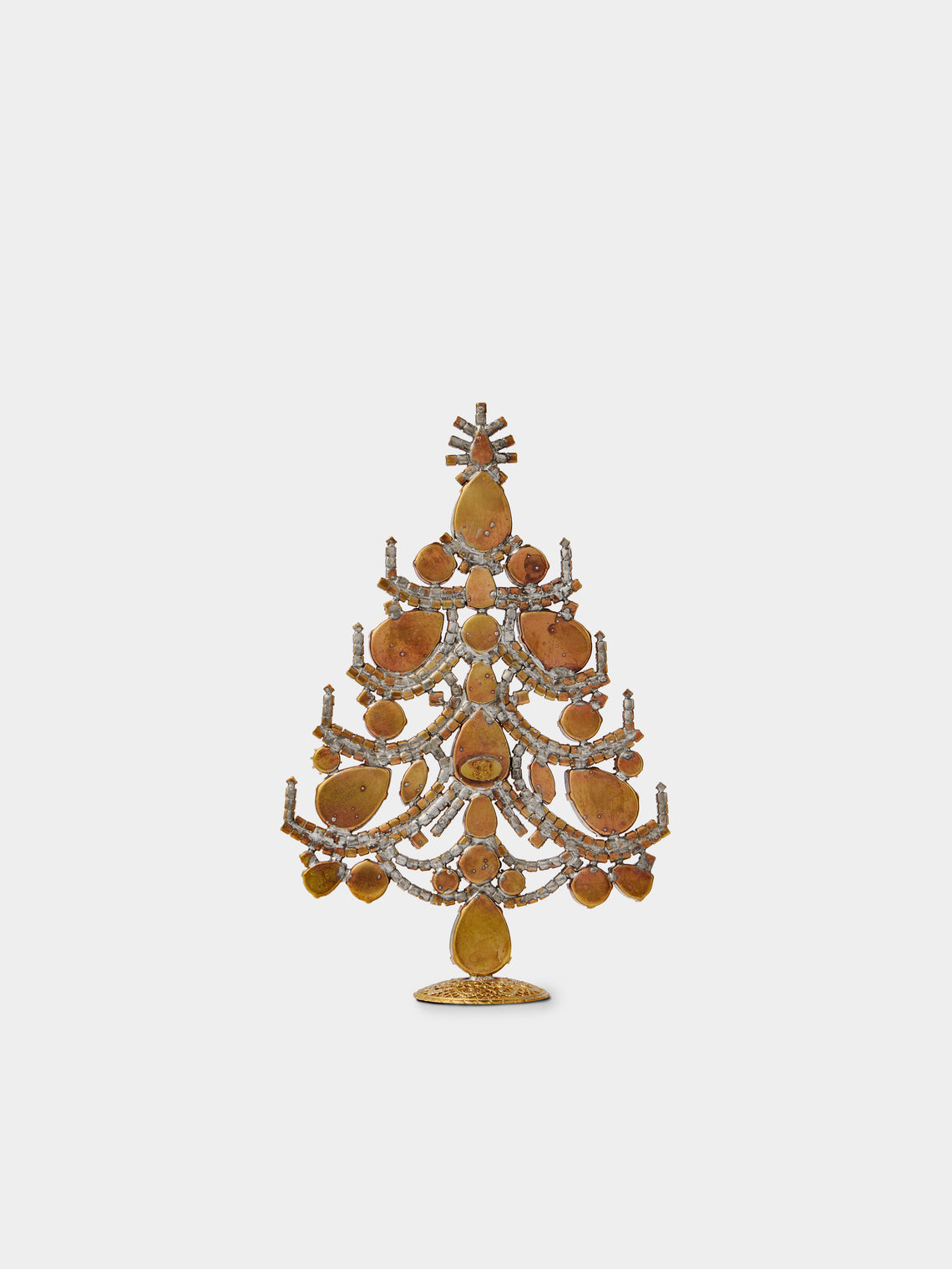 ABASK Decorations - Charming Czech Crystal Tree - Red - ABASK