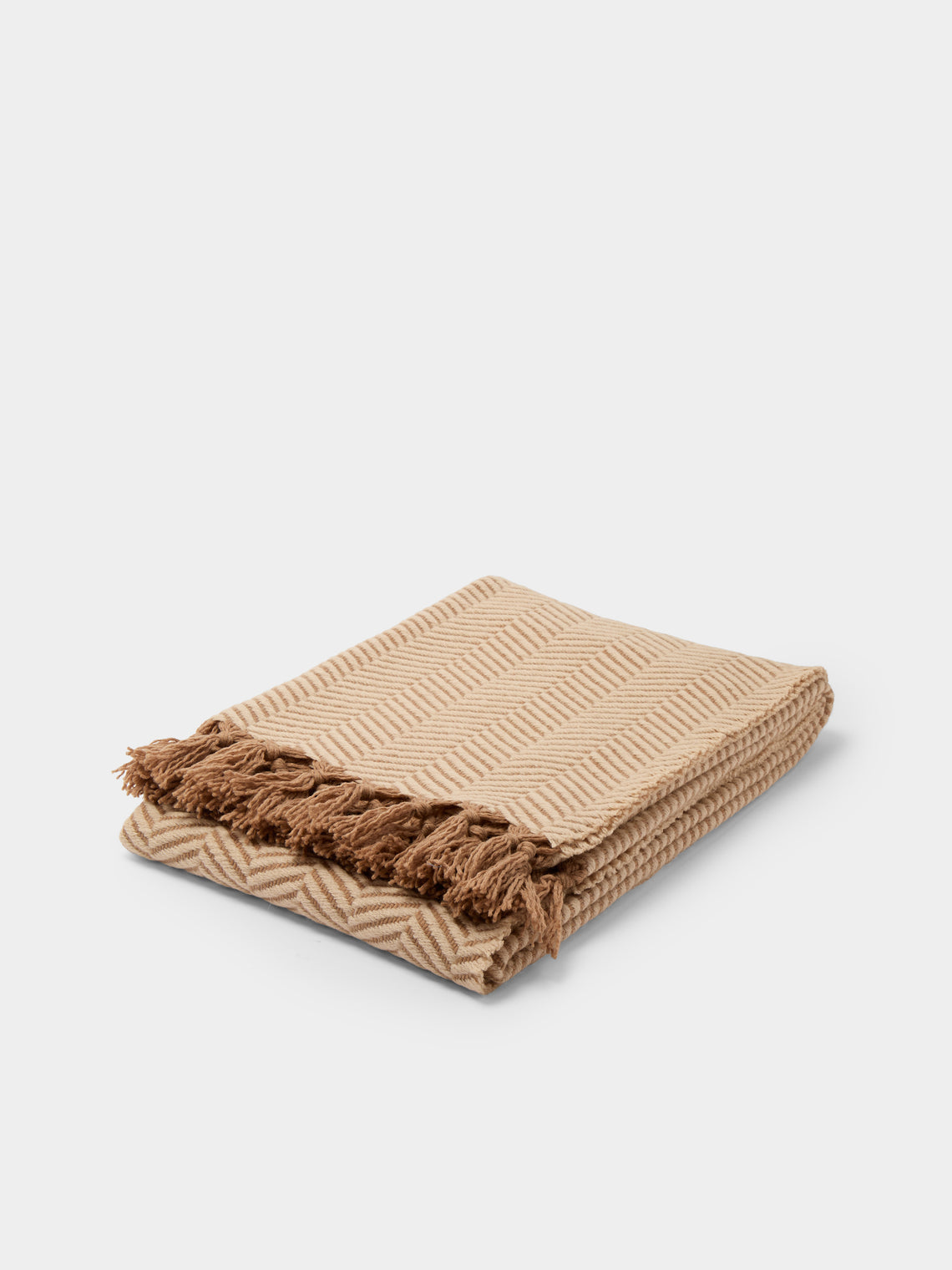 Alonpi - Bellagio Camel Hair Blanket (78.5in/2m) - Beige - ABASK