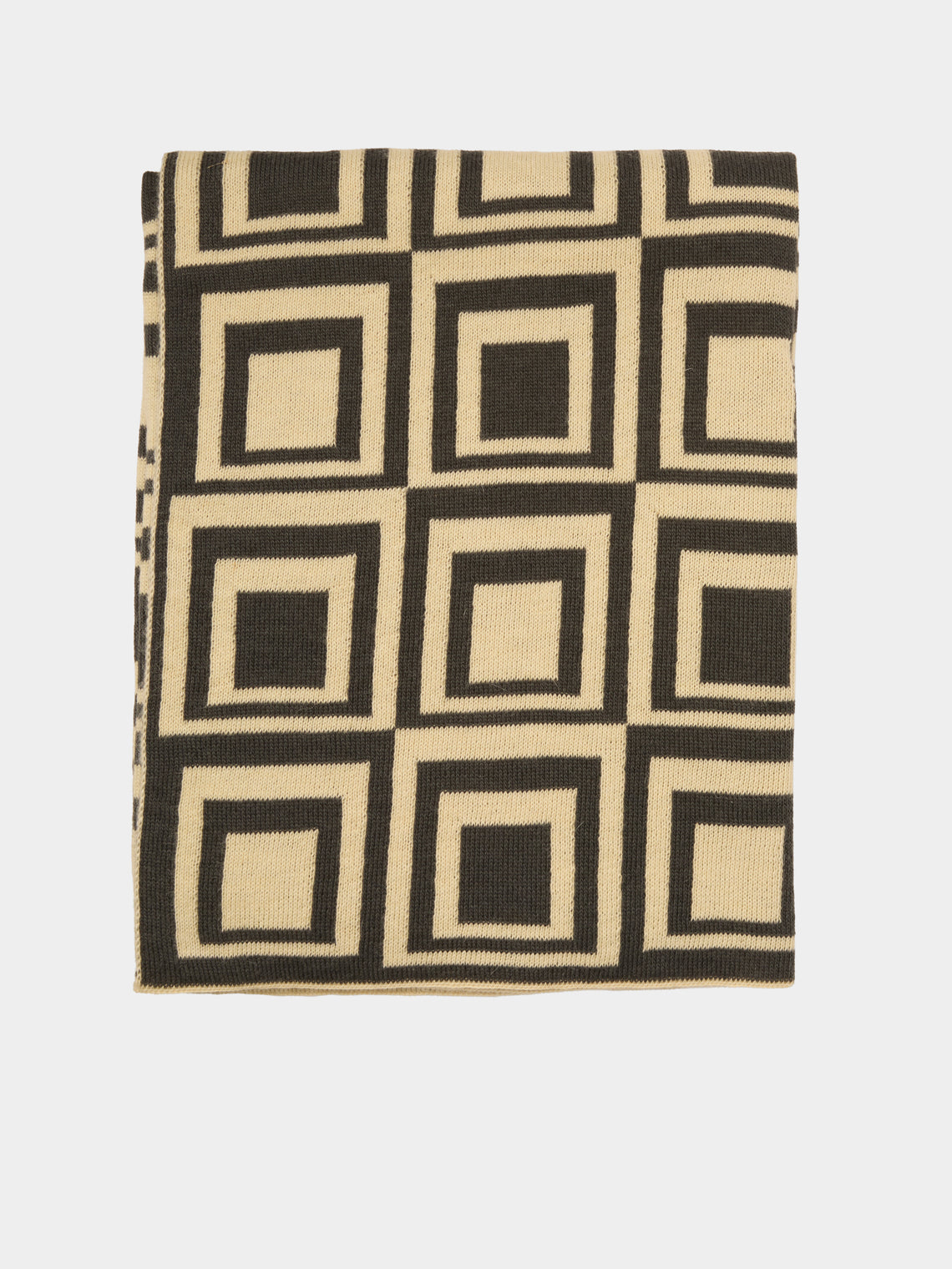 The Stroud - Winter Cotswold Lion Wool Blanket (85in/2.2m) - Black - ABASK