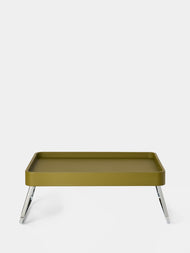 Giobagnara x Poltrona Frau - Leather Bed Tray (24in/61.5cm) - Green - ABASK - 