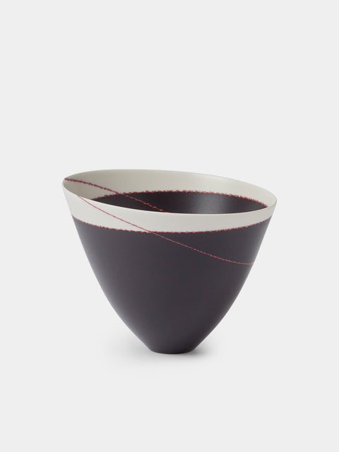 Paul James Ceramics - Fractured Reality Hand-Thrown Ceramic Bowl - White - ABASK - 