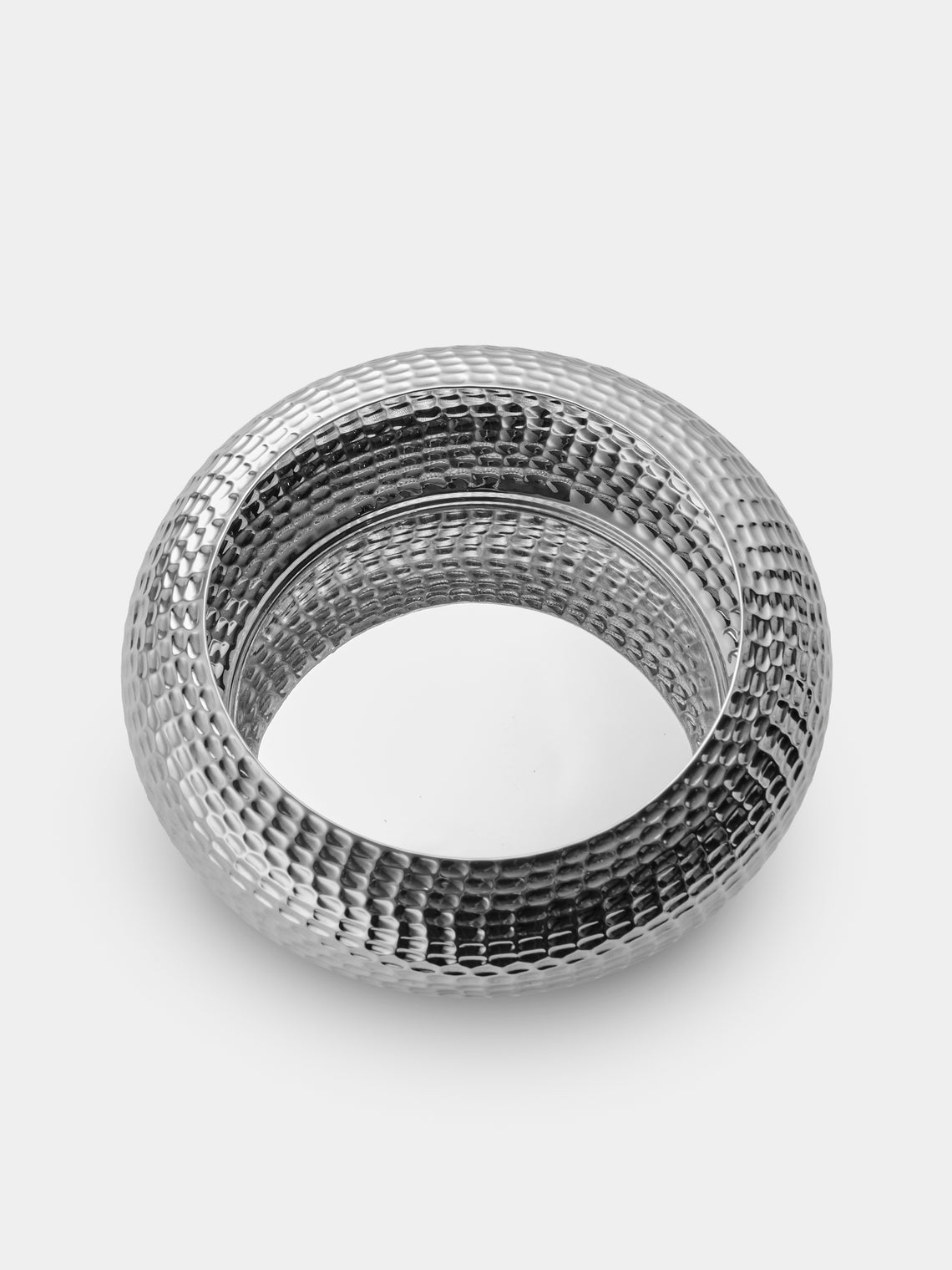 San Lorenzo - 1971 Franco Albini and Franca Helg Pannocchia Sterling Silver Saucer Bowl - Silver - ABASK