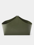 Rabitti 1969 - Arco Leather Basket with Handles - Green - ABASK - 