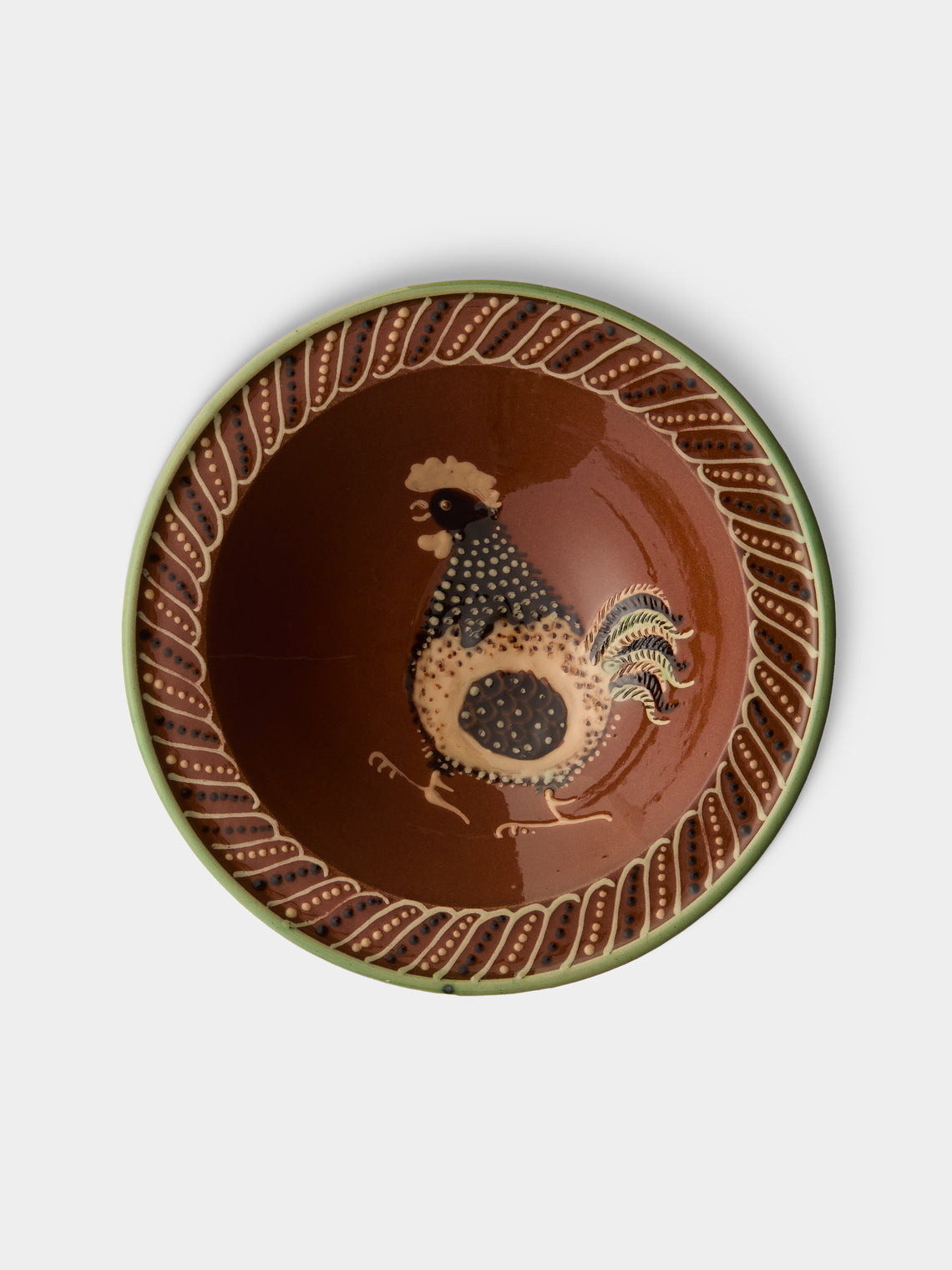 Poterie d’Évires - Animals Hand-Painted Ceramic Breakfast Bowls (Set of 4) - Light brown - ABASK