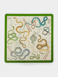 William & Son - Leather Snakes & Ladders and Ludo Games Compendium -  - ABASK - 