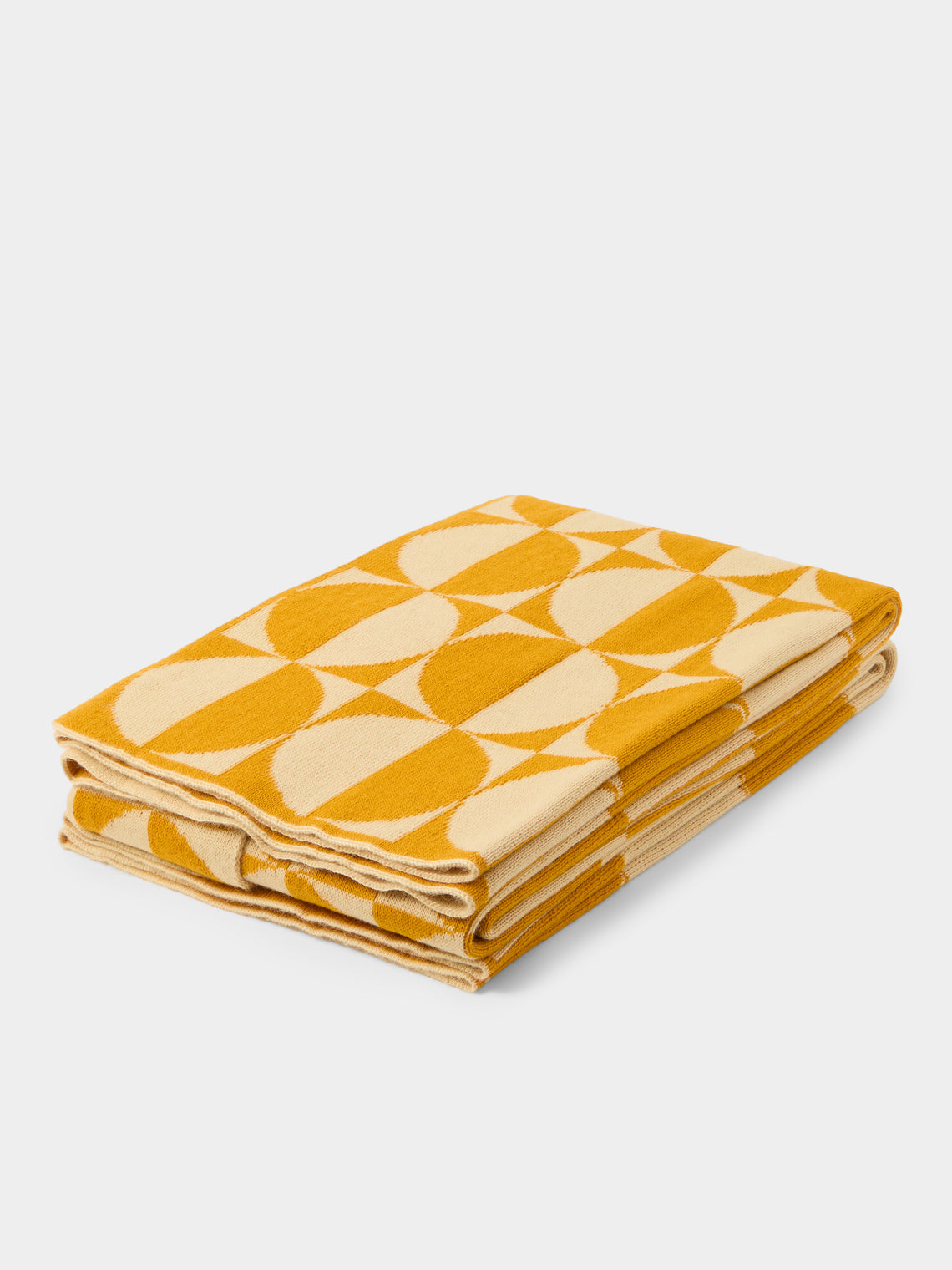 The Stroud - Summer Cotswold Lion Wool Blanket (84in/2.1m) - Orange - ABASK