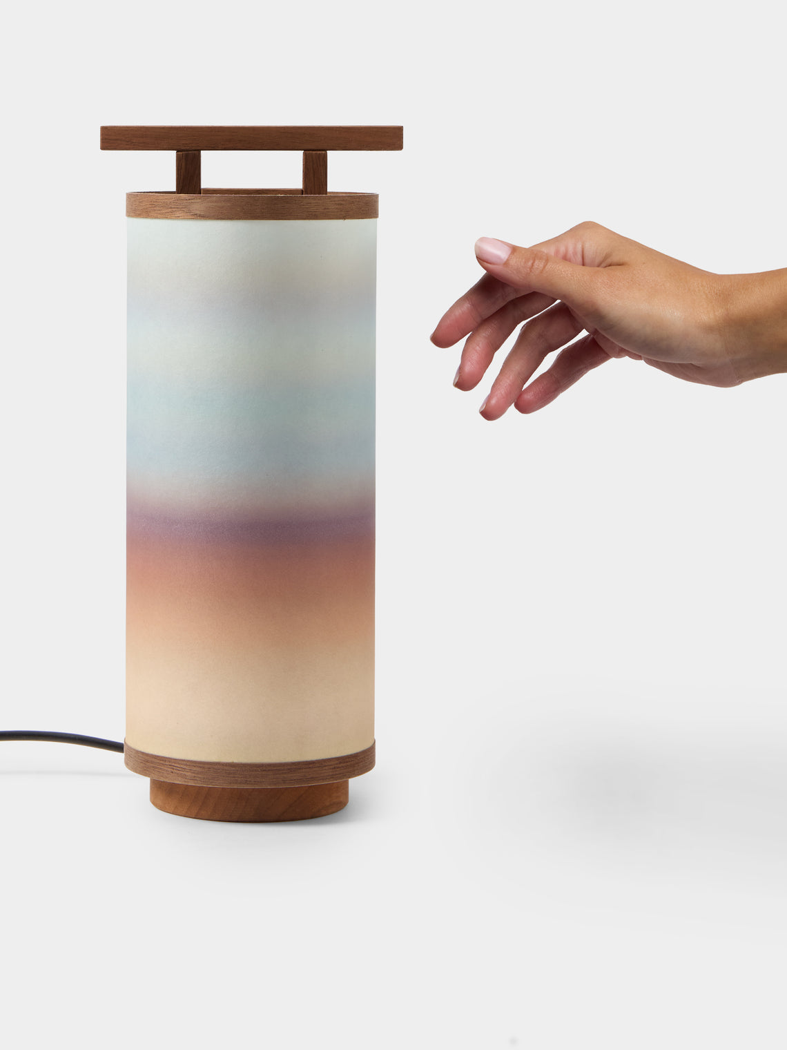 Maxime Prange - Torii Walnut and Washi Paper Small Table Lamp - Multiple - ABASK