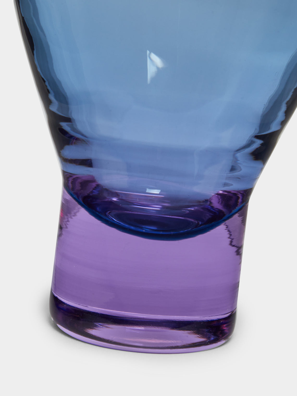 NasonMoretti - Archive Revival 1996 Hand-Blown Murano Old Fashioned Glasses (Set of 2) - Blue - ABASK