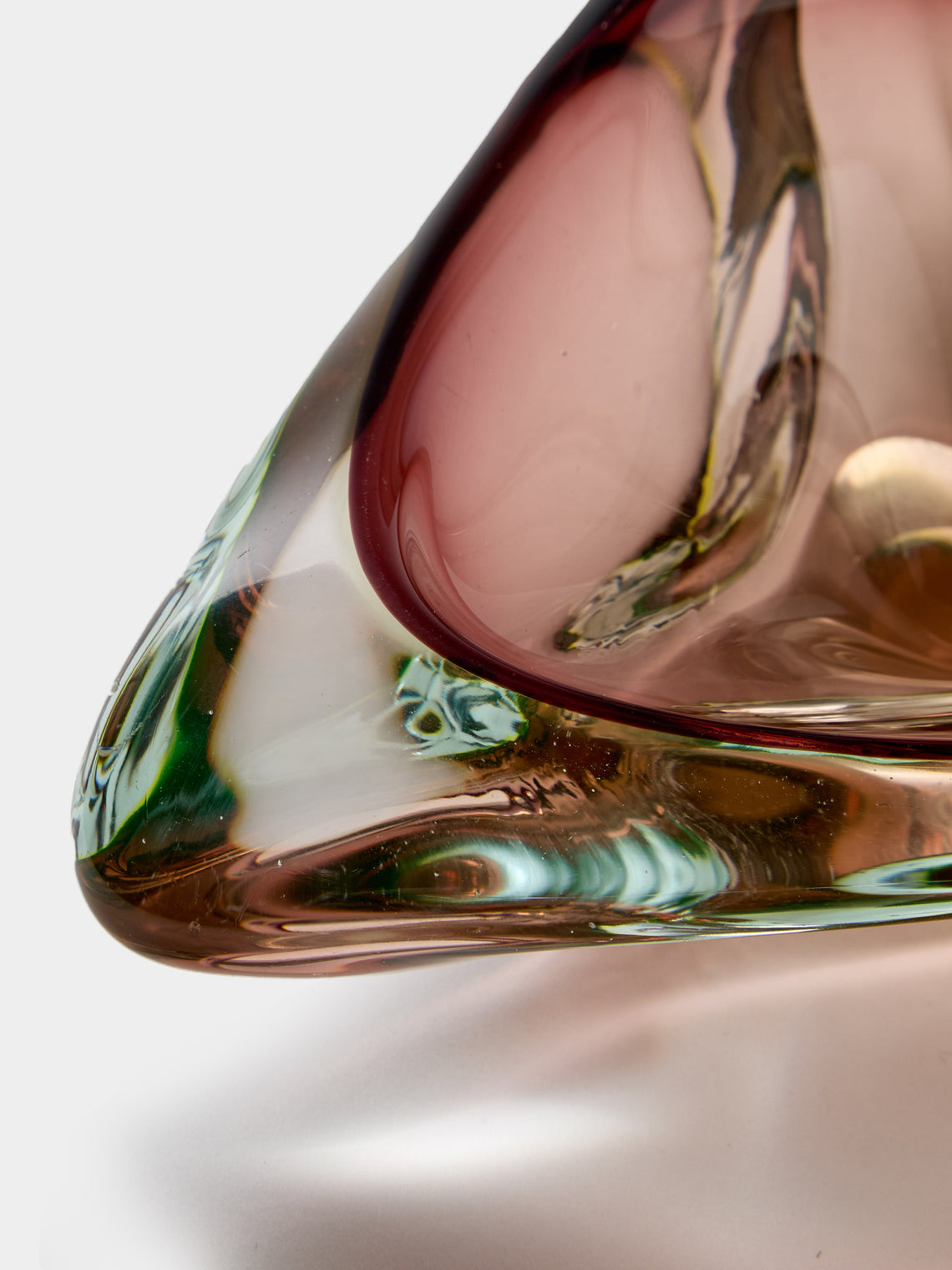 Antique and Vintage - Mid-Century Murano Glass Ashtray - Purple - ABASK