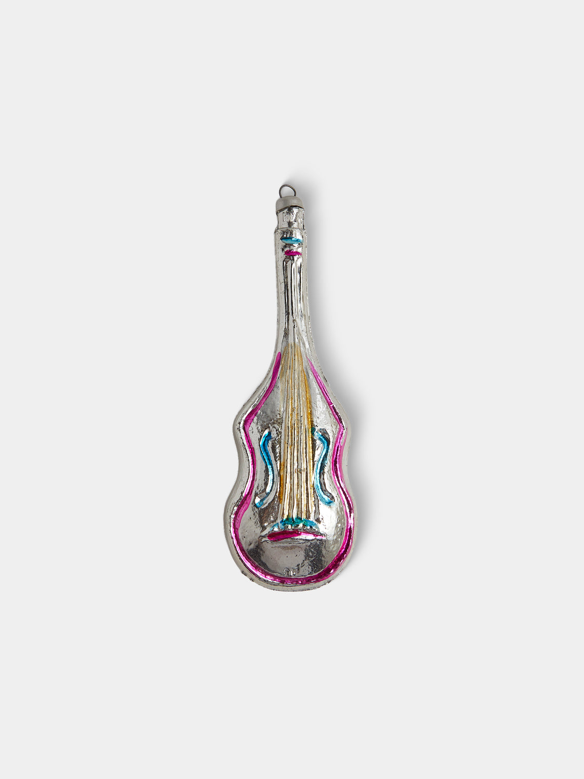 Antique and Vintage - Early-20th-Century Musical Instruments Glass Baubles (Set of 5) - Silver - ABASK