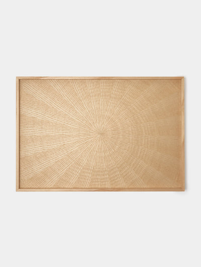 Mori Kougei - Rays Ash Wood Tray (14.5in/36.5cm) - White - ABASK - 