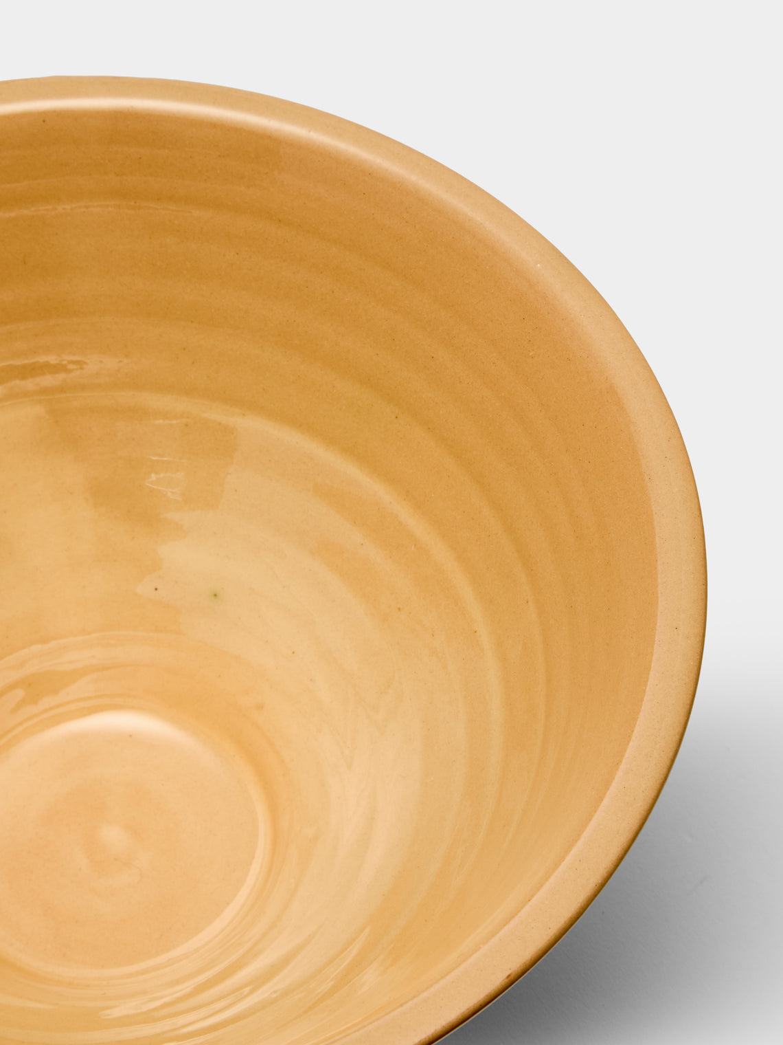 Poterie d’Évires - Flowers Hand-Painted Ceramic Petite Salad Bowl - Light brown - ABASK