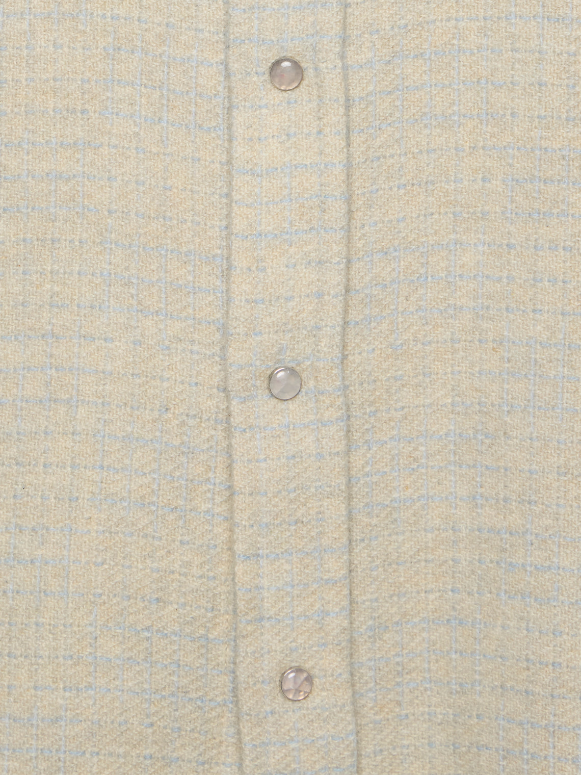 God's True Cashmere - Pearlescent Ombré Tartan Cashmere Shirt | Size: S - Beige - ABASK