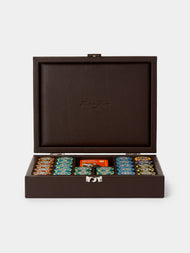 Hector Saxe - Leather Small Poker Set - Brown - ABASK - 