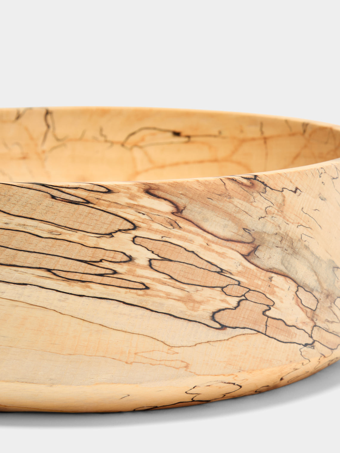 Bird & Branch - Hand-Turned Spalted Beech Tall Bowl - Natural - ABASK