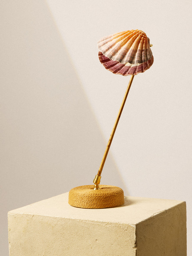 Tennant New York - Ventimiglia Bamboo and Lion's Paw Table Lamp - Orange - ABASK