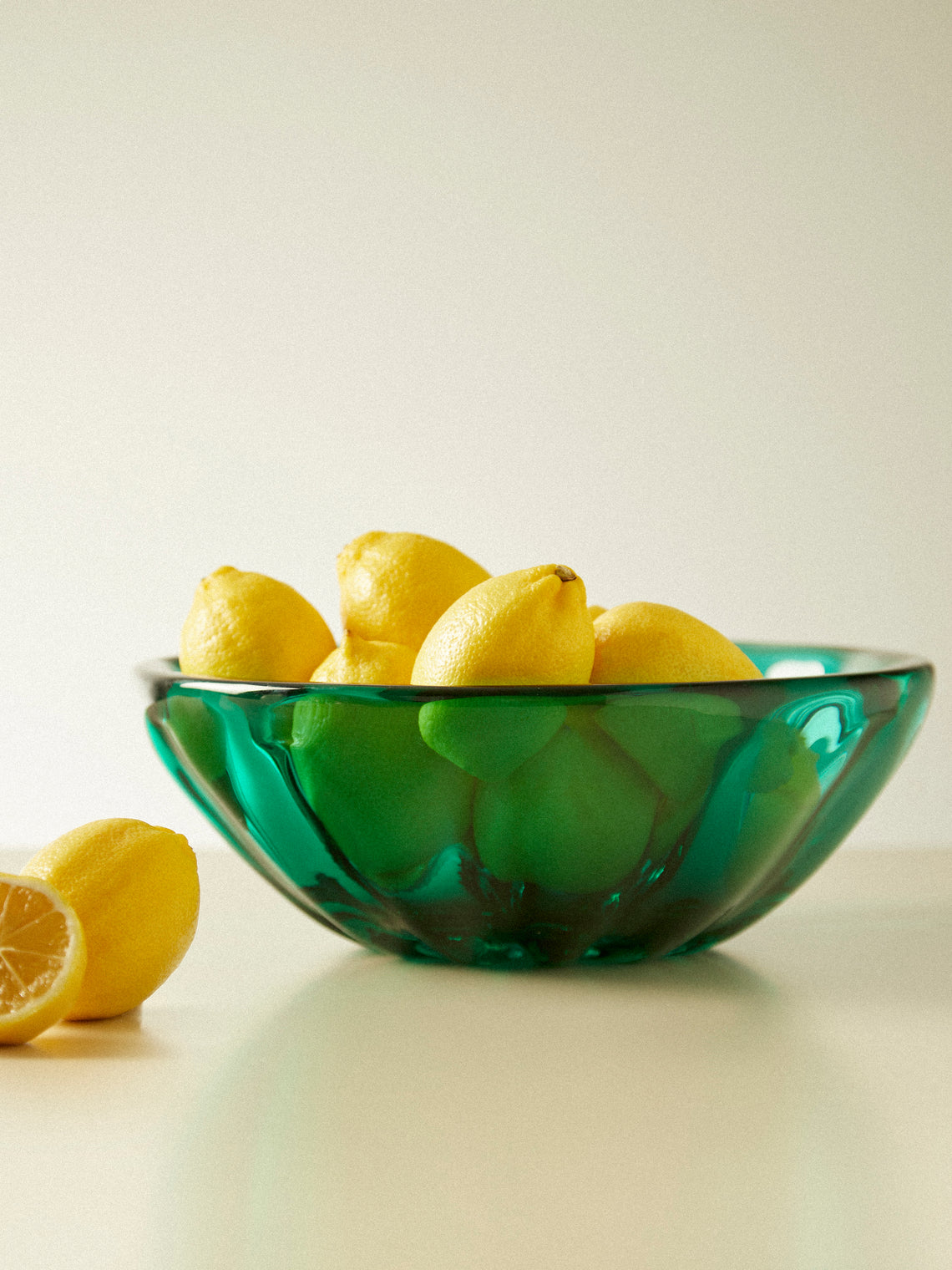 Yali Glass - Fiori Hand-Blown Murano Glass Bowl - Green - ABASK