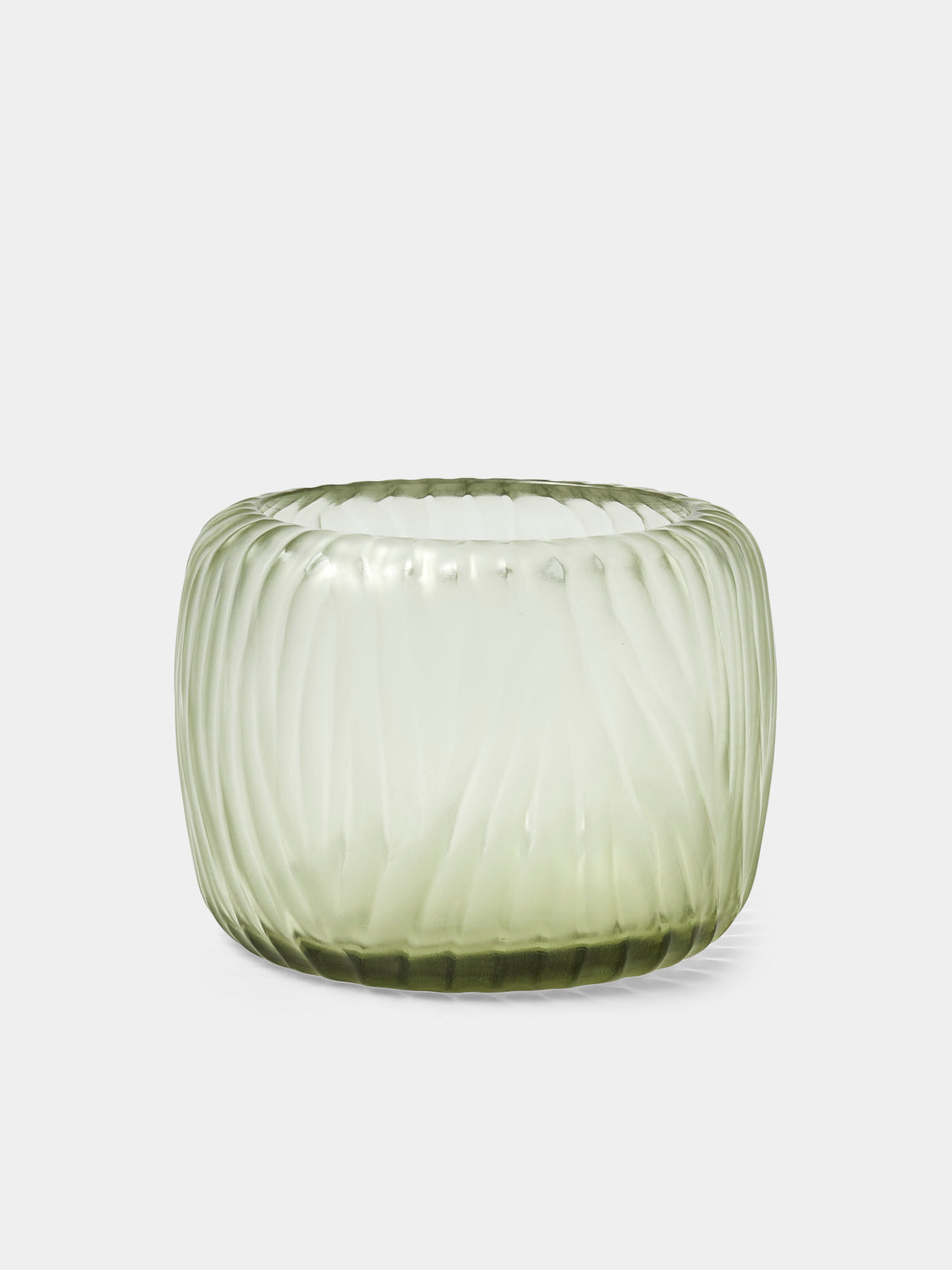Micheluzzi Glass - Pozzo Verdino Alghe Hand-Blown Murano Glass Vase (6.5in/17cm) - Green - ABASK - 