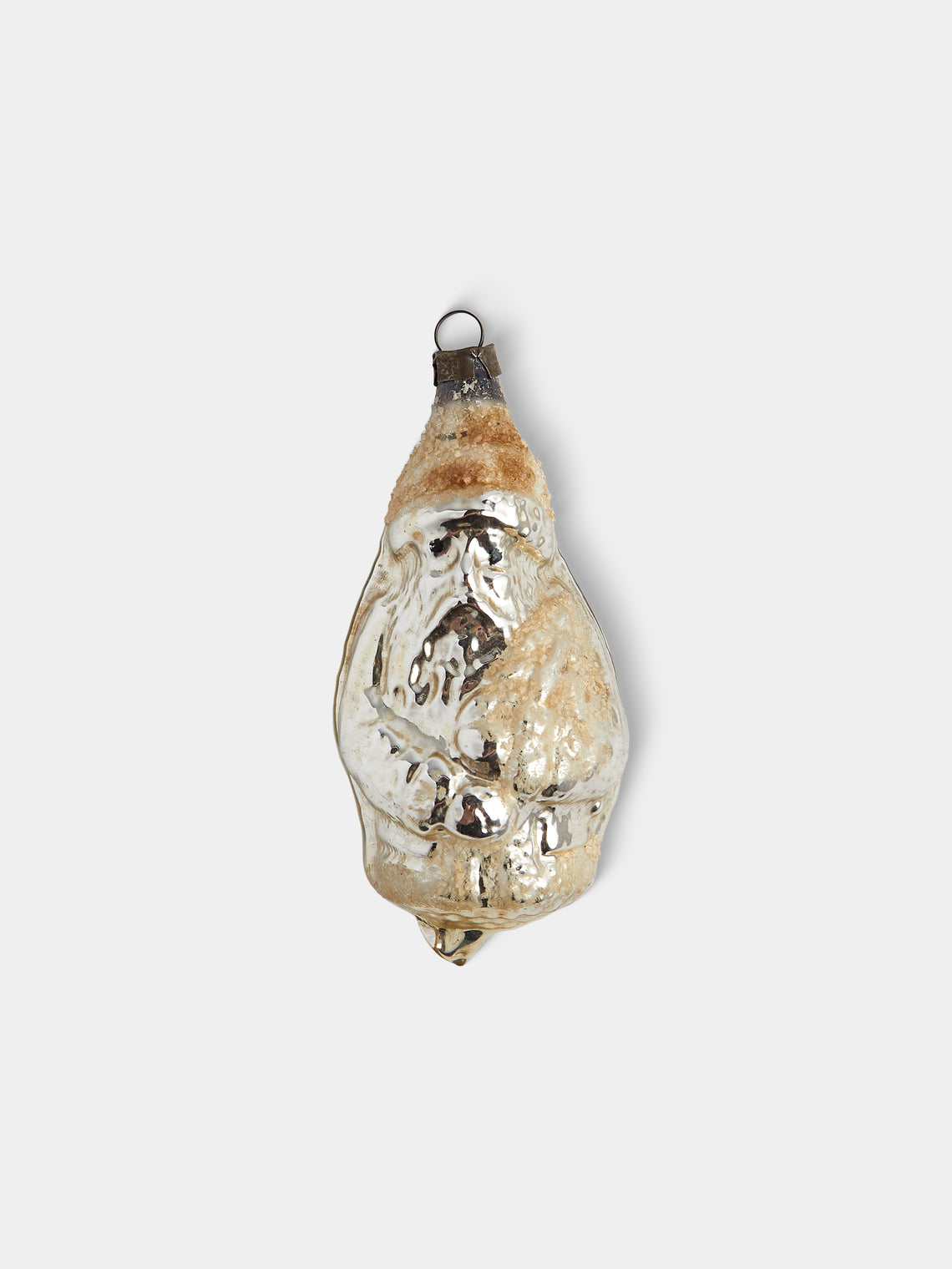 Antique and Vintage - Early-20th-Century Father Christmas Glass Baubles (Set of 6) - Silver - ABASK