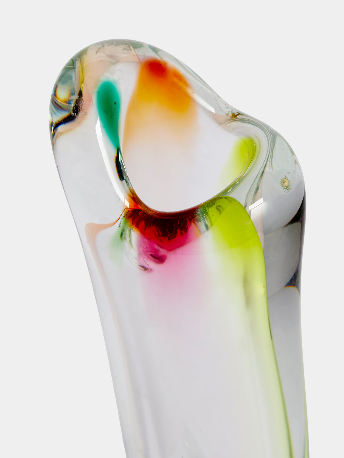 Antique and Vintage - Mid-Century Glass Vase - Clear - ABASK