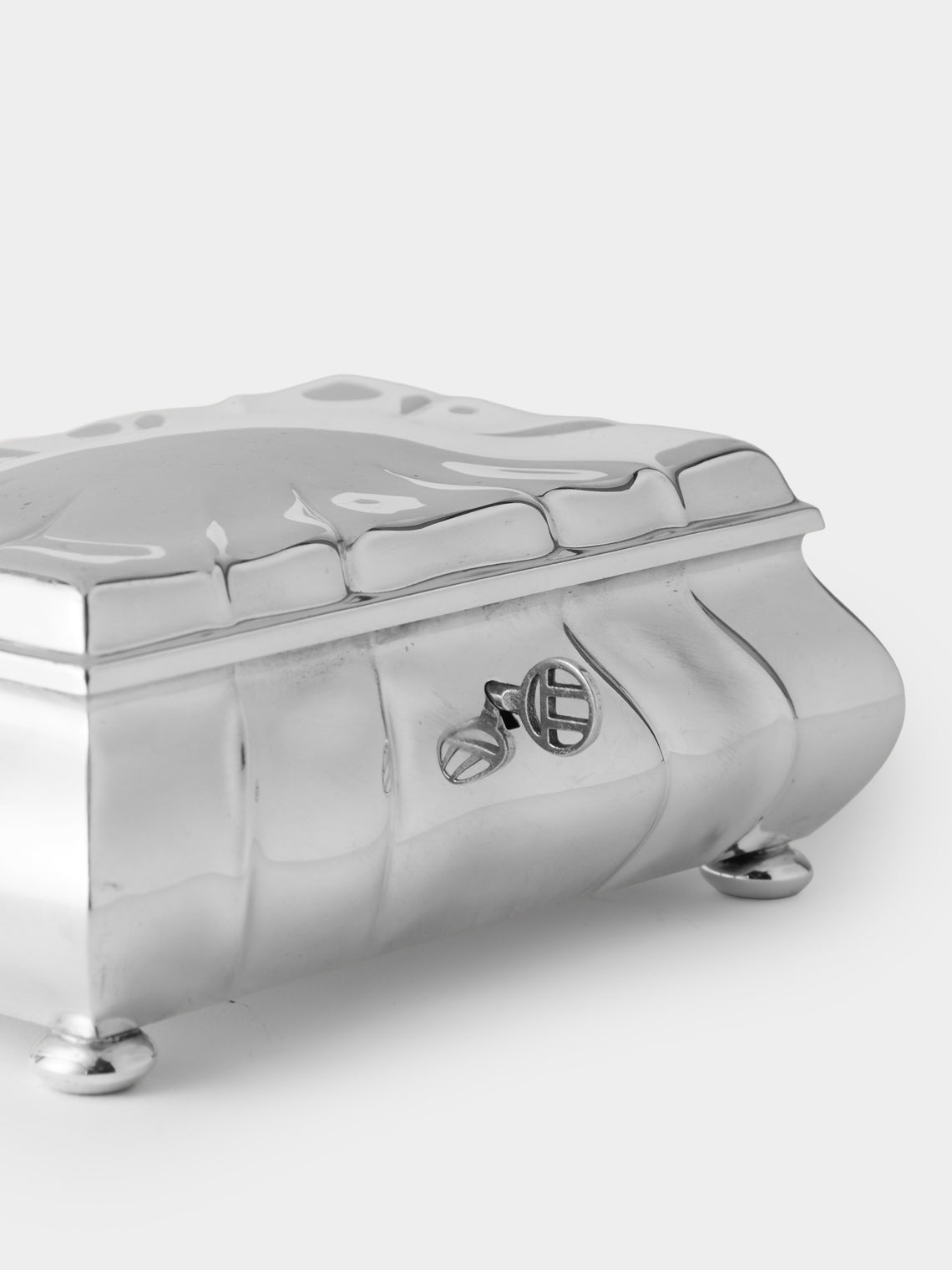 Antique and Vintage - 20th-Century Silver-Plated Trinket Box - Silver - ABASK