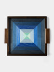 Kevin Stamper - Albers Wood Tray (12.5in/32cm) - Blue - ABASK - 
