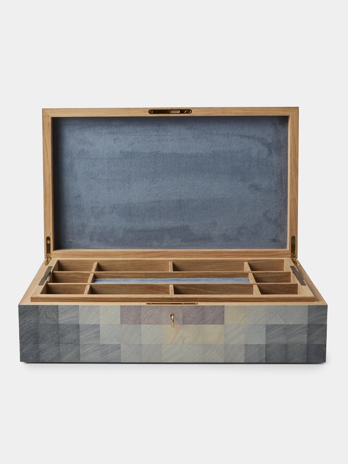 Kevin Stamper - Morning Storm Marquetry Wood Jewelry Box - Multiple - ABASK