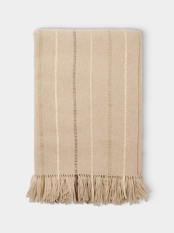 Alonpi - Ella Cashmere Blanket (75in/1.9m) - Beige - ABASK - 
