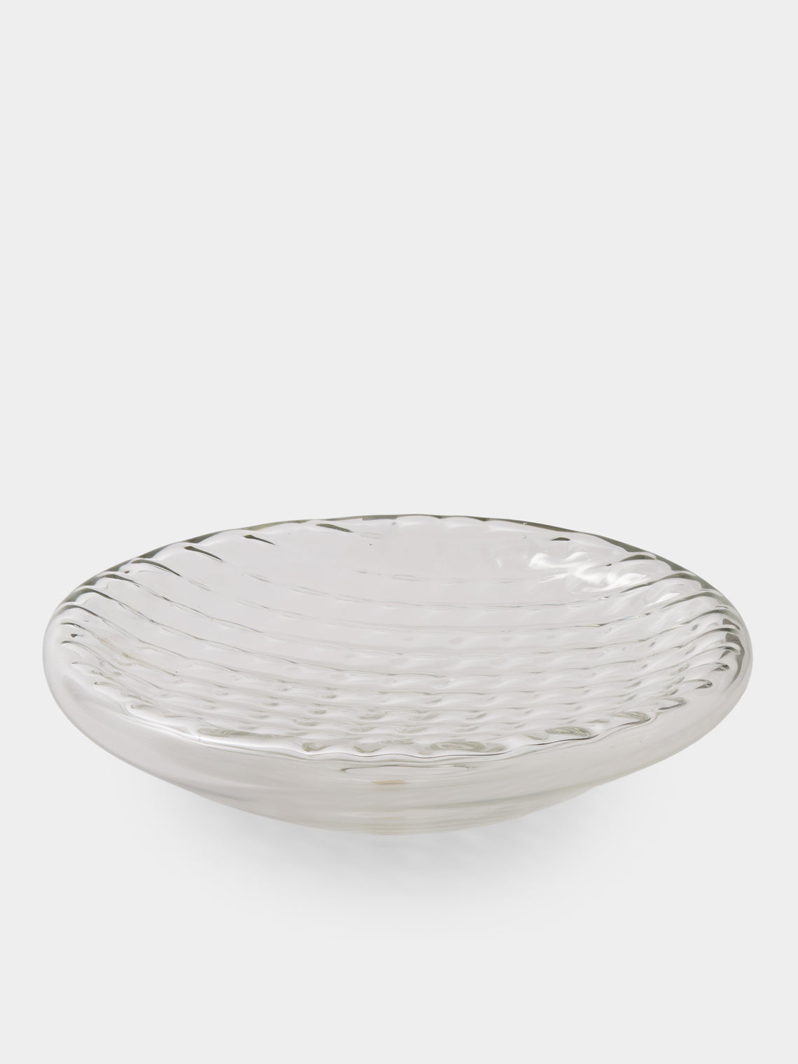 Antique and Vintage - 1970s Alfredo Barbini Glass Bowl - Clear - ABASK - 