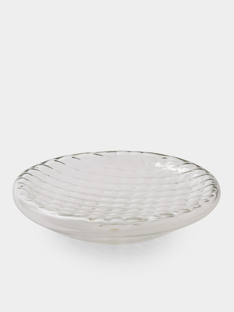 Antique and Vintage - 1970s Alfredo Barbini Glass Bowl - Clear - ABASK - 