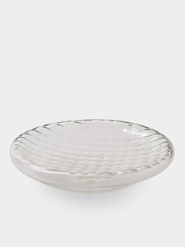 Antique and Vintage - 1970s Alfredo Barbini Glass Bowl - Clear - ABASK - 