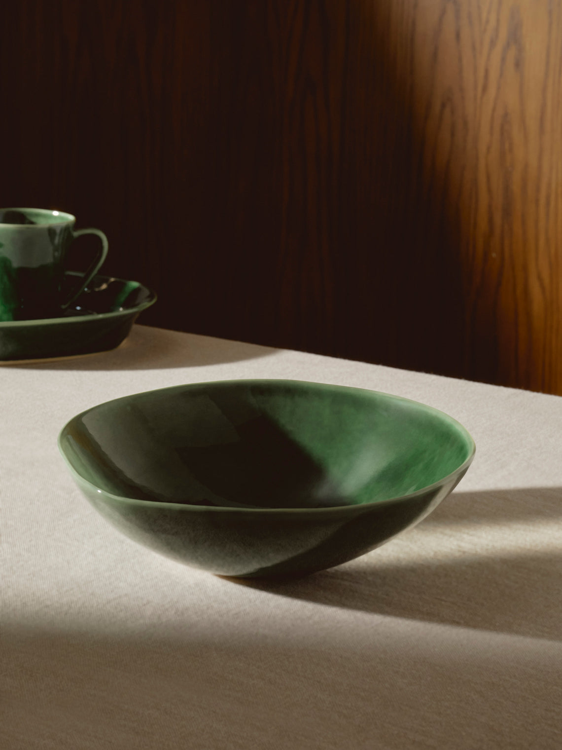 Hand-Glazed Ceramic Large Bowl