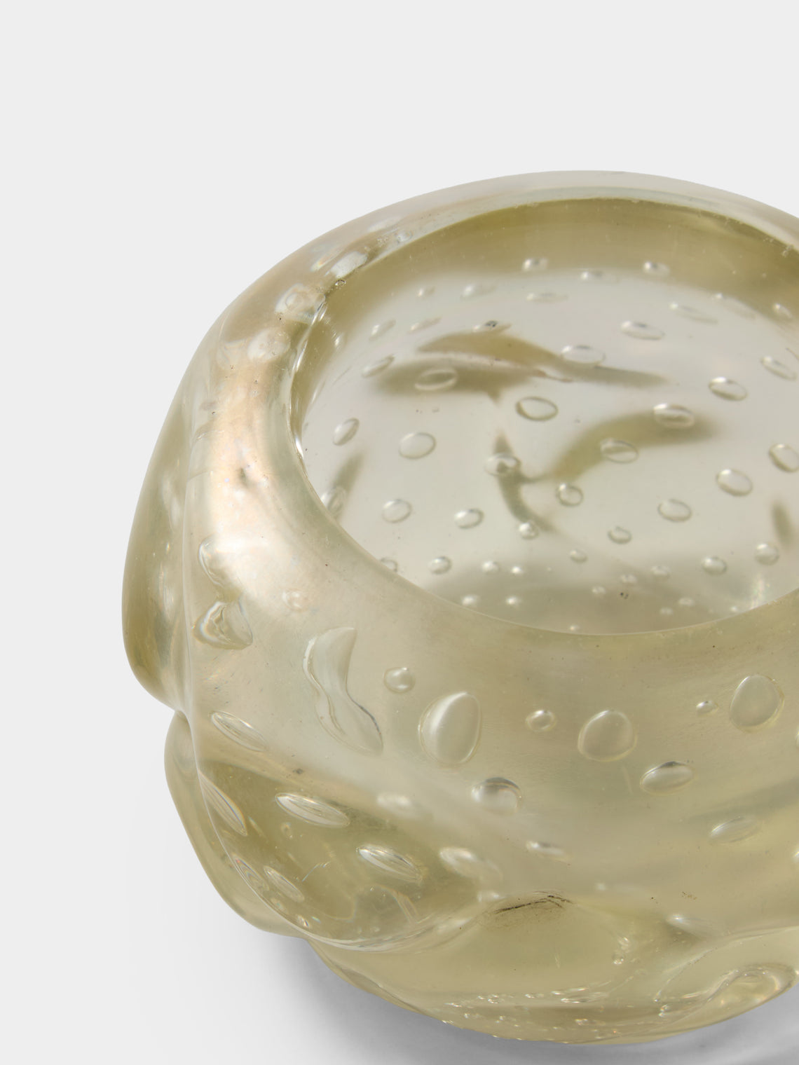 Antique and Vintage - 1940s V.A.M.S.A. Murano Glass Trinket Bowl - White - ABASK