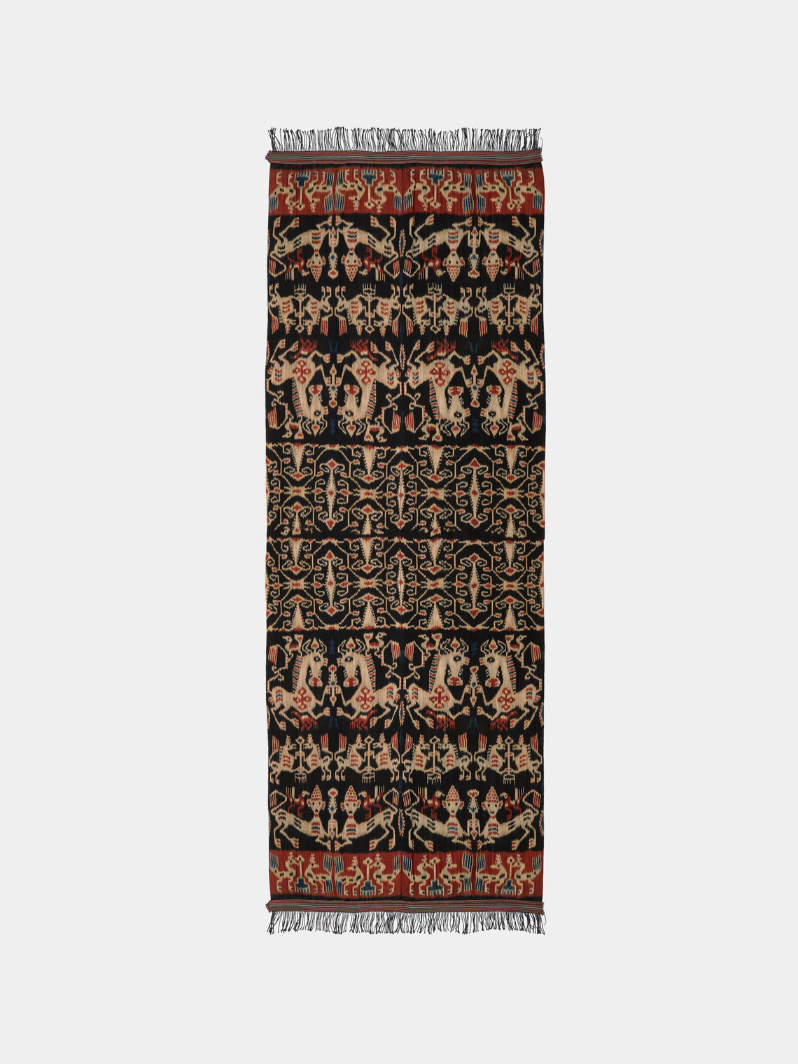 R Collective - Echoes of the Divine Ikat Cotton Bed Blanket (126in/3.2m) - Multiple - ABASK - 