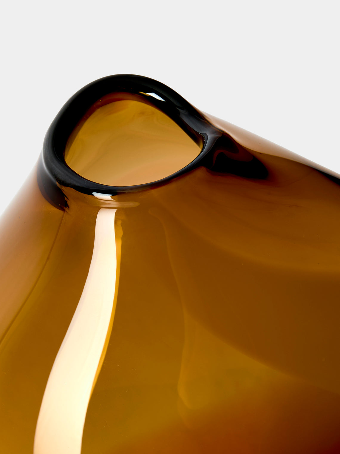 Michele Oberdieck - Spring Hand-Blown Glass Vase (12in/30cm) - Orange - ABASK