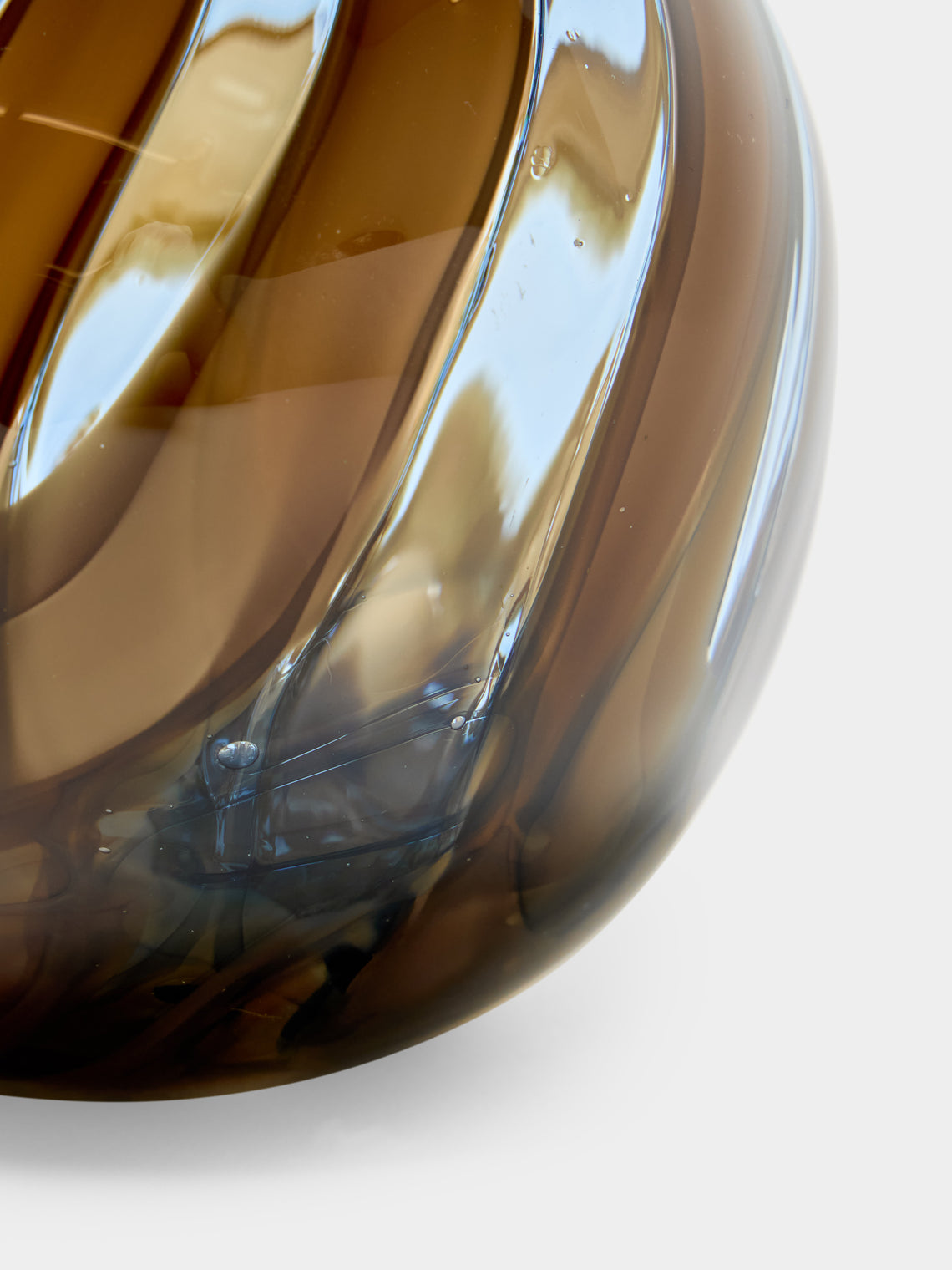 Moonarij - Babymoon Hand-Blown Glass Vase (4.5in/12cm) - Brown - ABASK