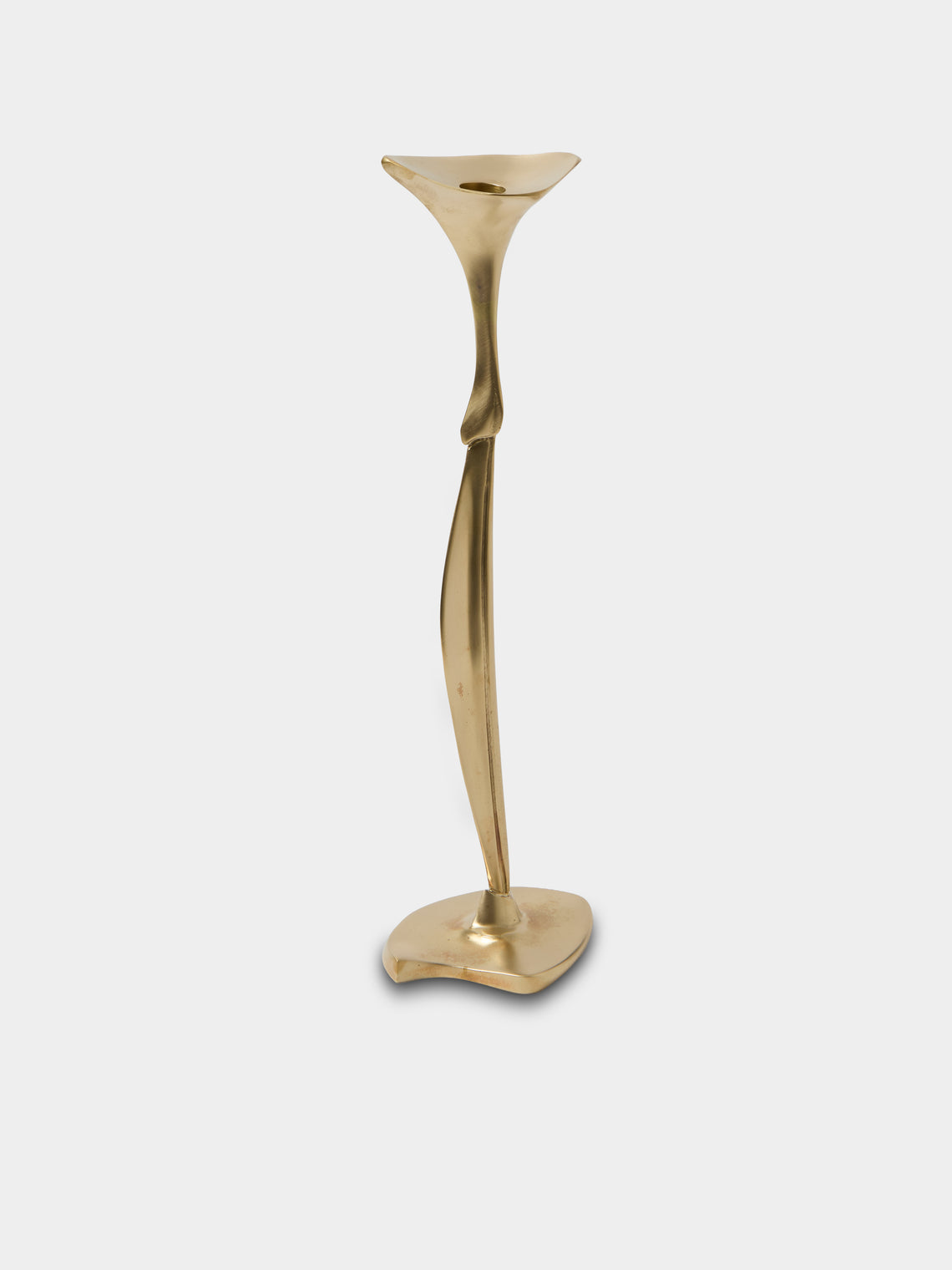 Shaha Raphael - Low Tide Fishbone Hand-Cast Brass Small Candelabra - Gold - ABASK