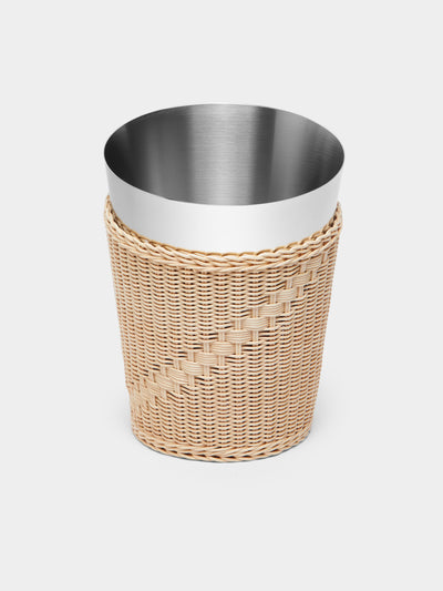 Mila Maurizi - Orchidea Handwoven Wicker and Steel Champagne Bucket -  - ABASK - 