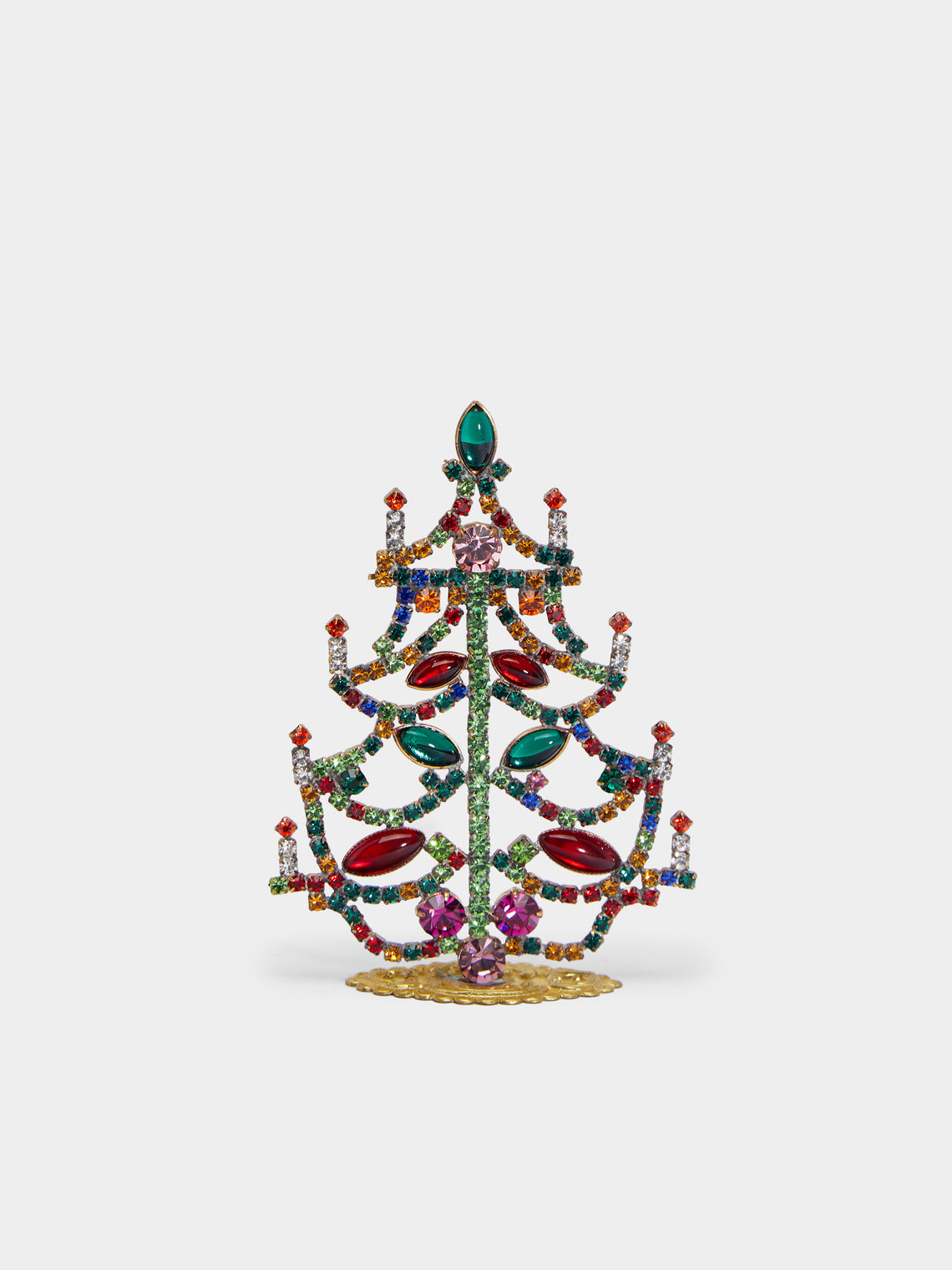 Antique and Vintage - 1930s Czech Jewelled Small Christmas Tree -  - ABASK - 