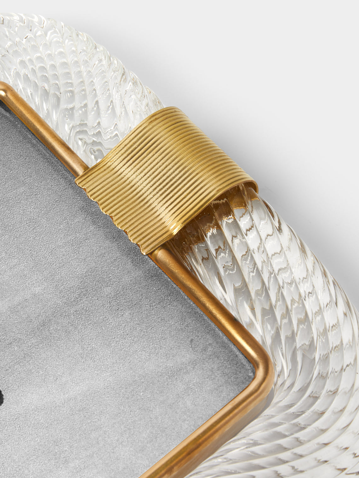 Antique and Vintage - 1960s Murano Glass Photo Frame - Clear - ABASK