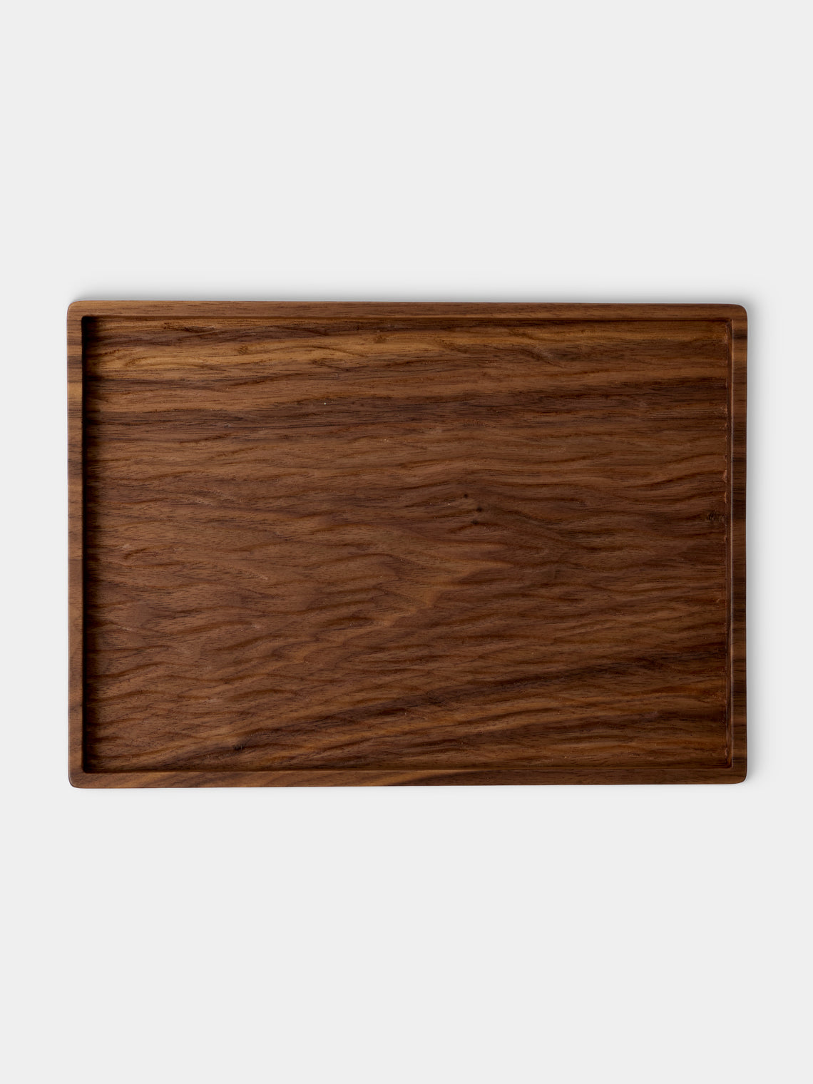 Droulers - Bosco Corteccia Hand-Carved Walnut Tray (11in/28cm) - Brown - ABASK - 
