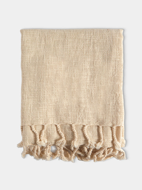 Mizar & Alcor - Lamu Handwoven Linen and Cotton Towels (Set of 2) - Natural - ABASK - 