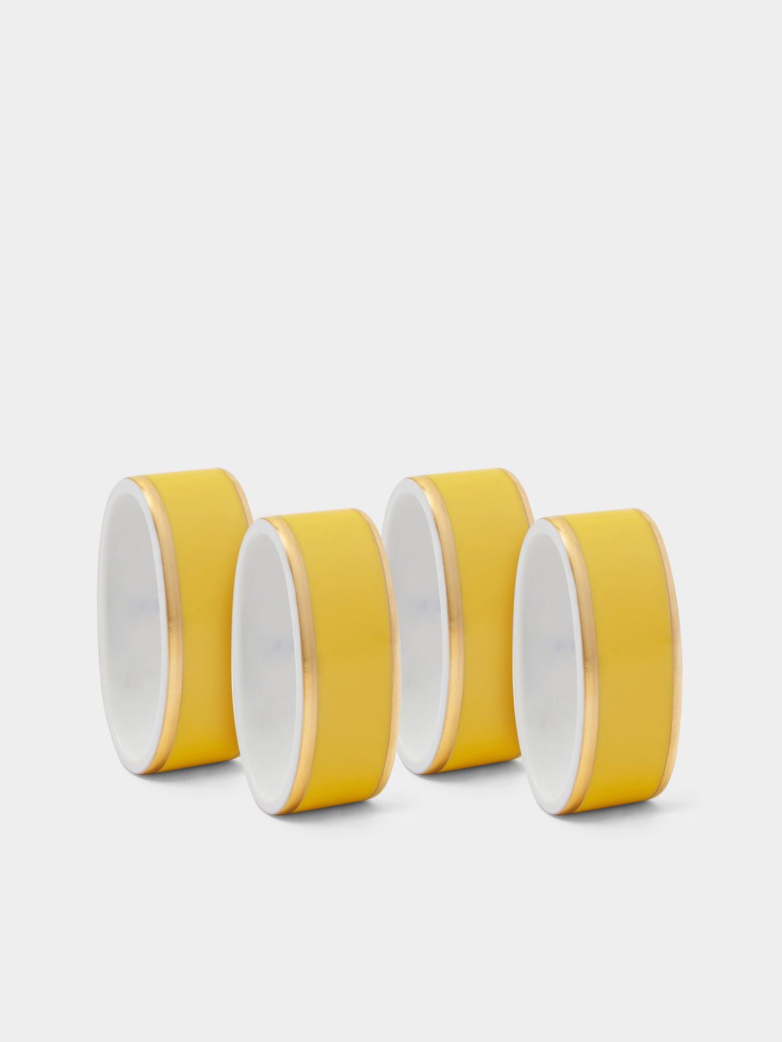 Augarten - Hand-Painted Porcelain Napkin Rings (Set of 4) -  - ABASK