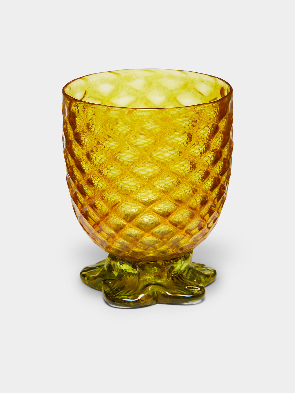 Andrew Iannazzi - Pineapple Hand-Blown Glass Tumblers (Set of 4) -  - ABASK - 