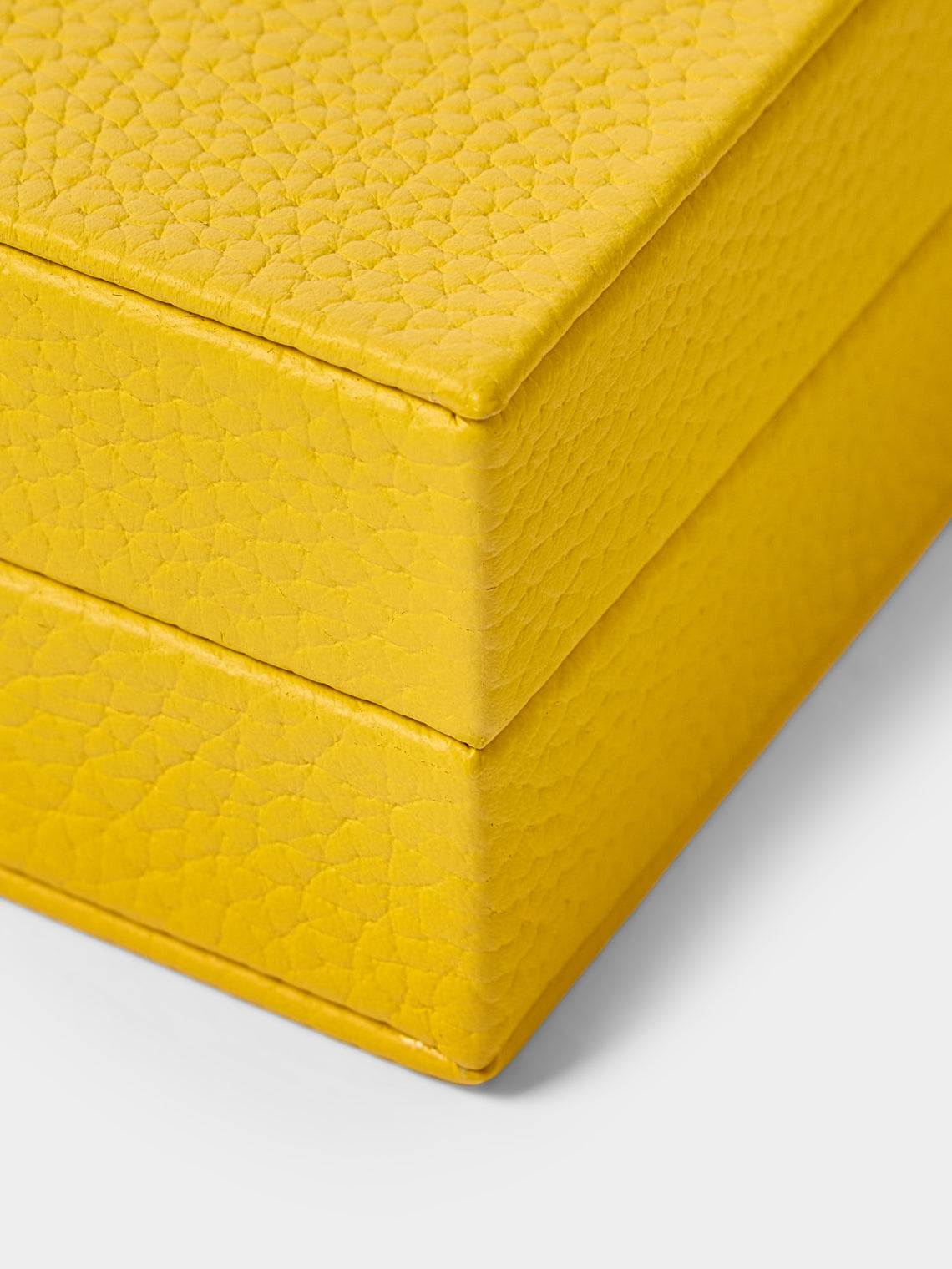 Belotier - Leather Playing Cards Box - Yellow - ABASK