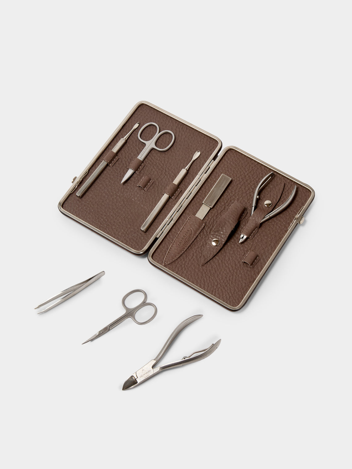 F. Hammann - Leather Large Manicure Set - Taupe - ABASK